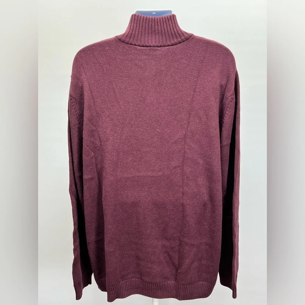 RODD & GUNN Men’s Deep cranberry 1/4‎ zip pullover sweater size 3XL.